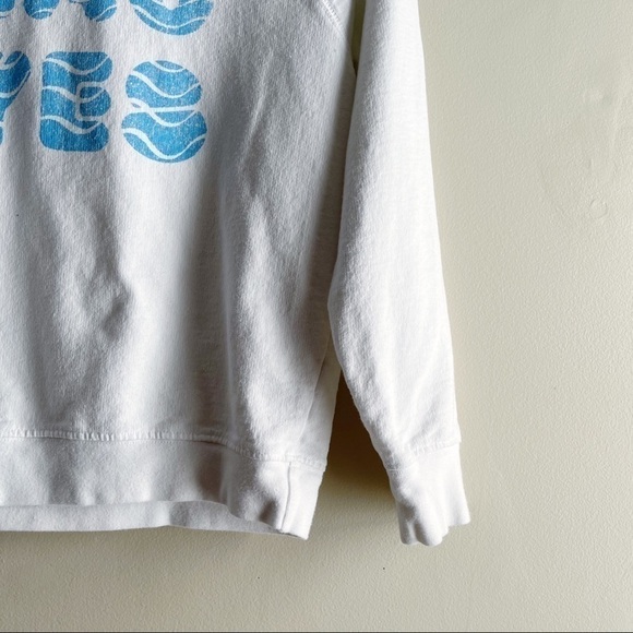 J.Crew x Charity:‎ Water "Eau Yes" Crewneck Sweatshirt in White, Size XS - Picture 6 of 12